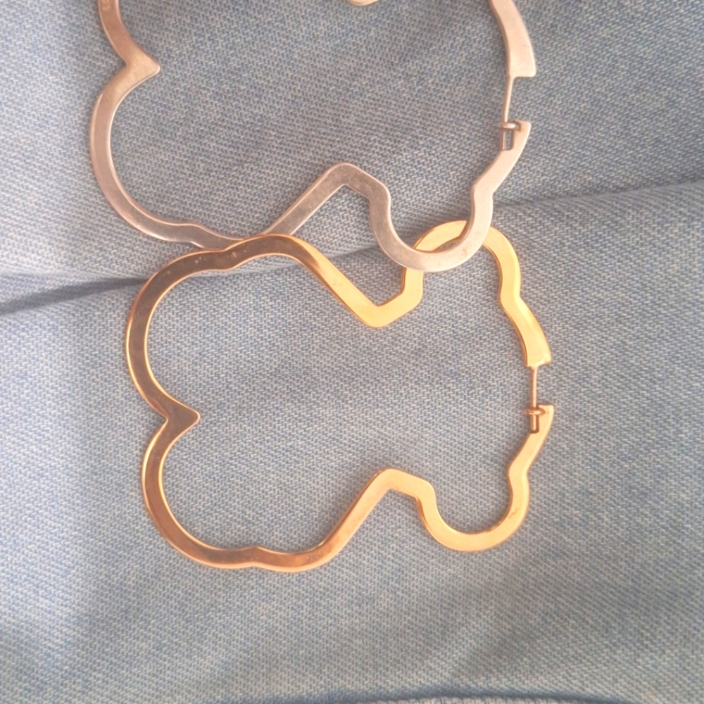 Pendientes silueta tous ORO ROSADO